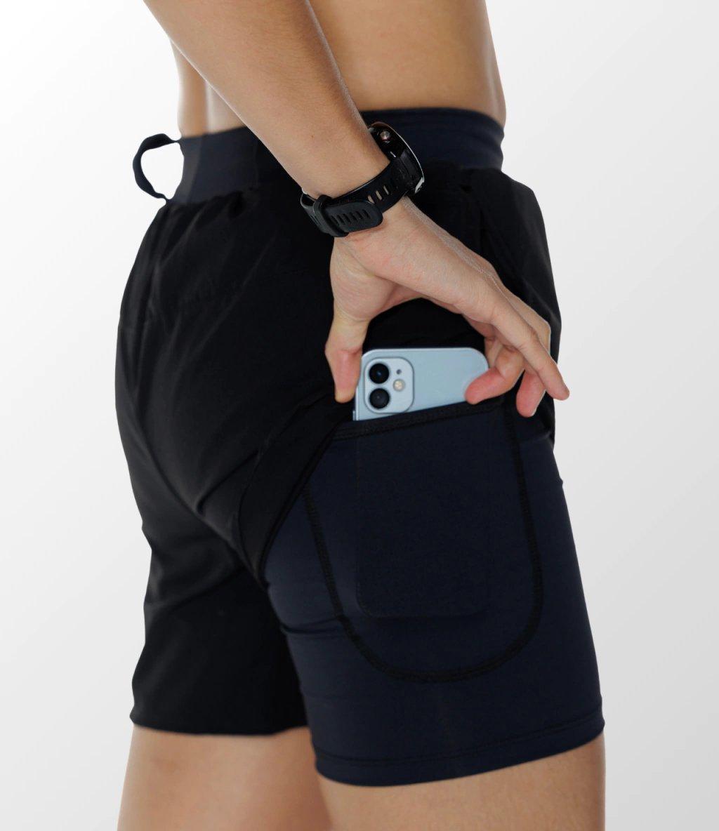 Short Tactel Alta Compressão 2 em 1 - Masculino